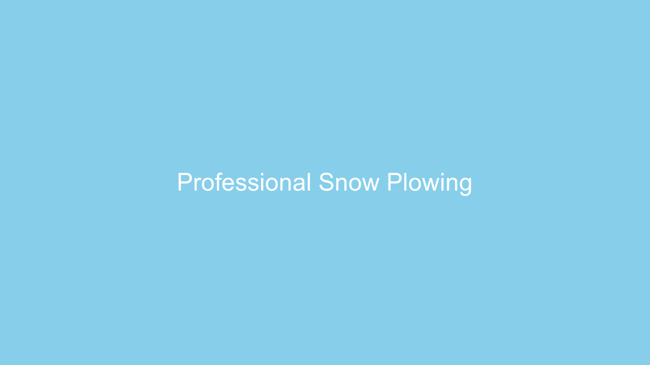 Modern professional snow plowing service at residential property
